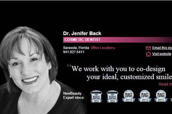 Dr. Back Featured Cosmetic Dentist in New Beauty Magazine
